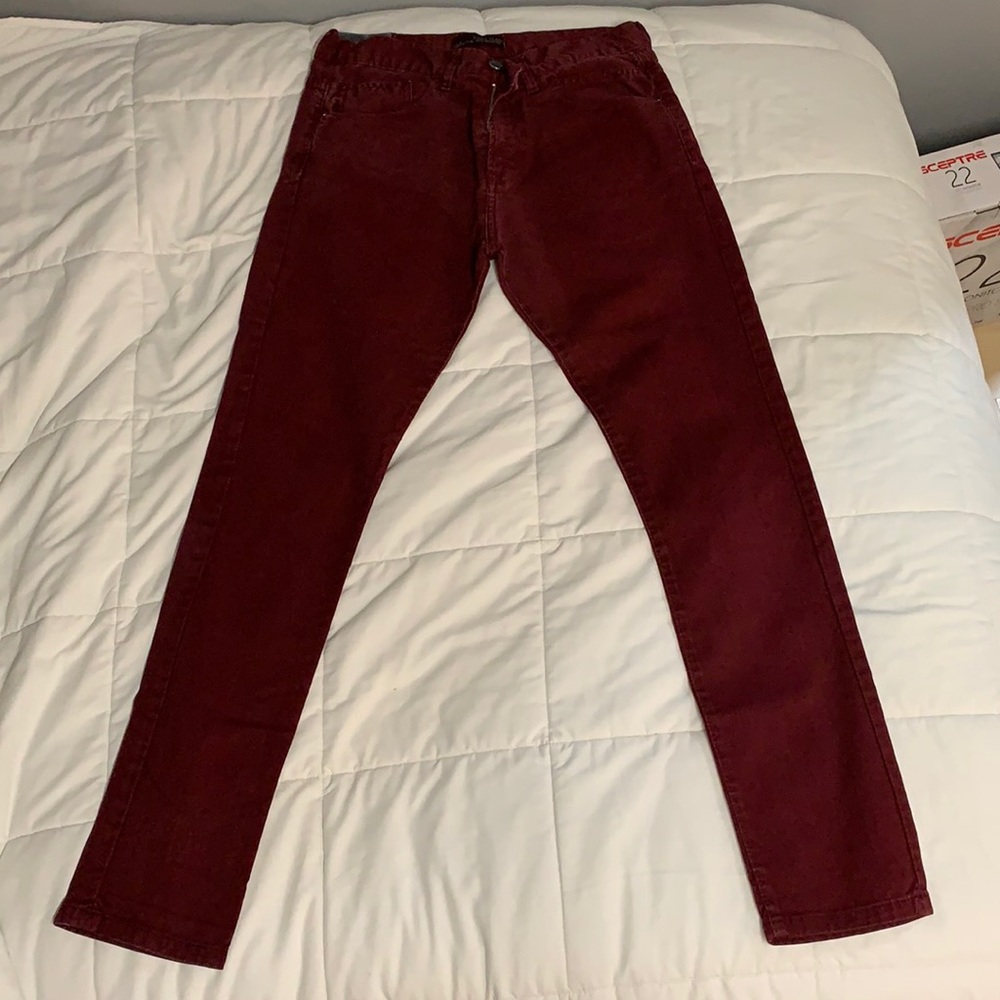 Men’s Zara red denim pants size 32